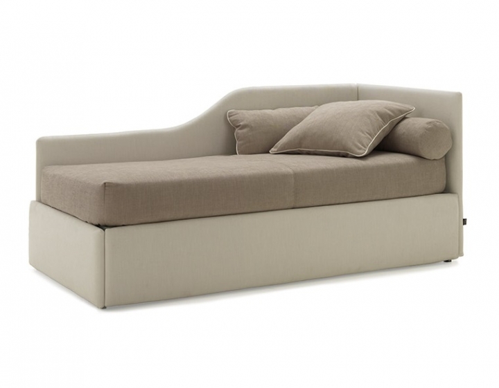 1064R - Divano letto sagomato singolo 80x190 con secondo letto